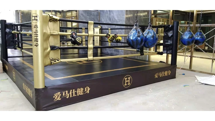 FIGHTBRO BG5 Custom Wholesale Approved Boxing Ring Price Ropes Canvas Cover Floor Professional Boxing Ring