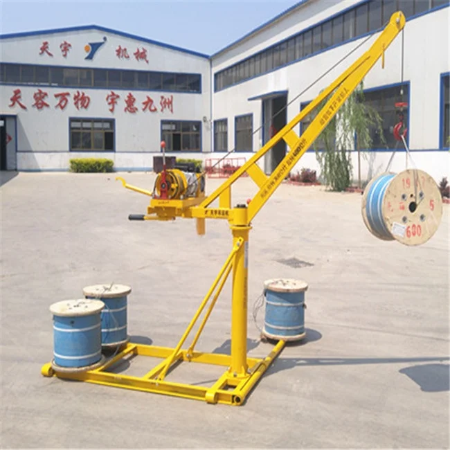 lifting other cranes machine mini electric hoist for house construction 300kg 500kg 1000kg pickup portable mobile mini crane