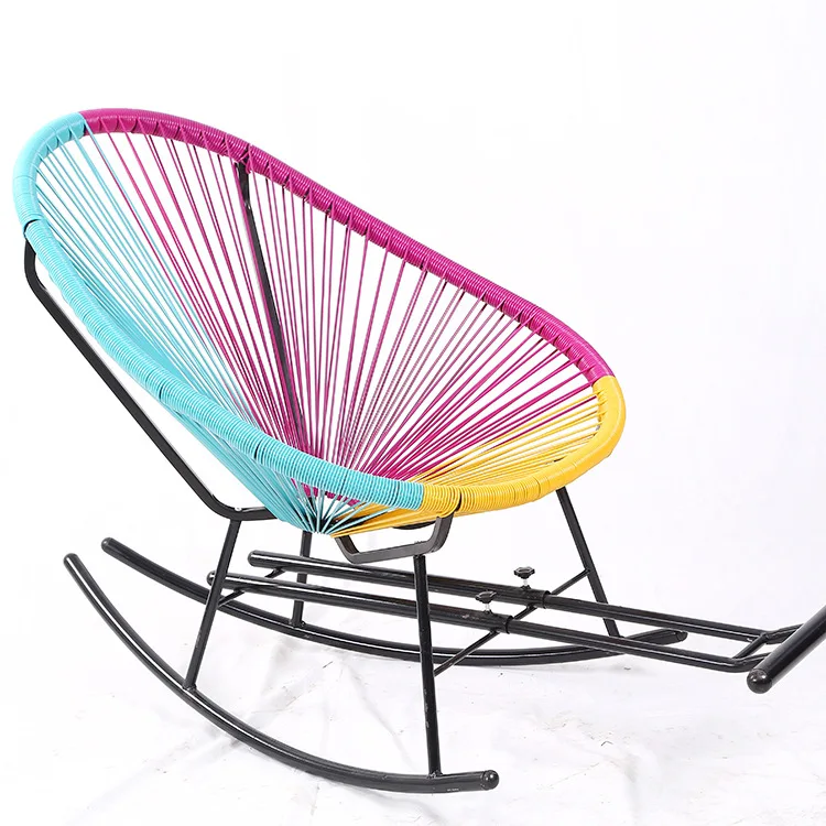 High quality leisure rattan rocking chair color adult chair balcony lazy recliner