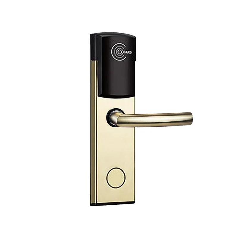 Factory Hot Sales Door Lock Handles Key Card Electronic Hotel Door Lock