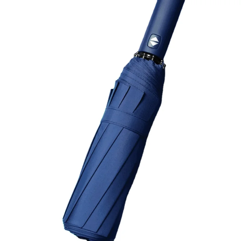 Automatic Folding Umbrellas 12ribs Auto Open Close 3 Fold Windproof Rain Umbrella With Customized Logo