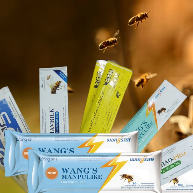 Продажа с завода Wangshi, 20 полосок в упаковке, новая лента флувалината, похожая на мангуру, для обработки клещей варроа