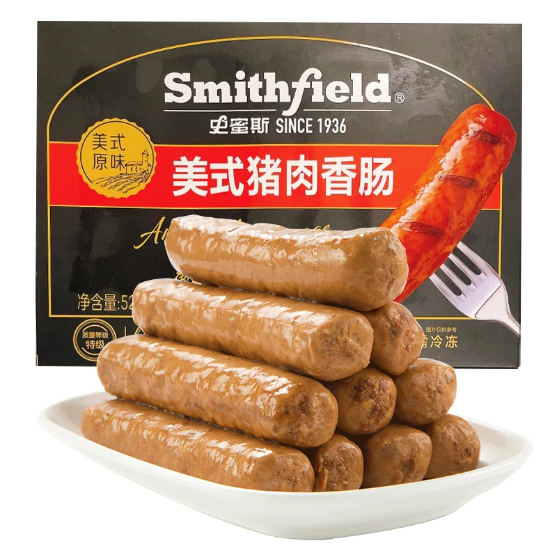 Хит продаж оптовая цена американская свиная колбаска Smithfield 528 г в пакете строго отборная свинина
