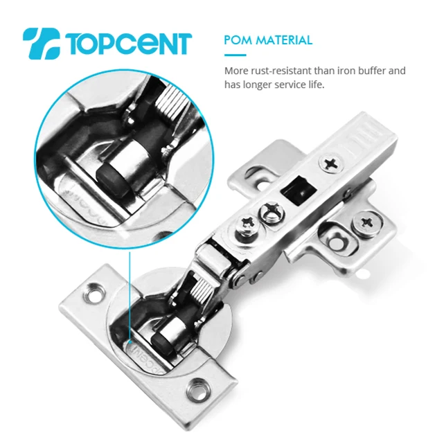 Topcent concealed 3D 4D one way soft closing Hardware Hinge door adjustment hinges Furniture cabinet hinge
