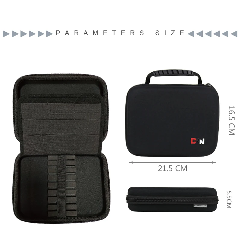 Custom Logo PU Leather Darts Cases Travel Carrying Box Hard EVA Large Darts Case Bag with Insert EVA and Pockets for dart shaft
