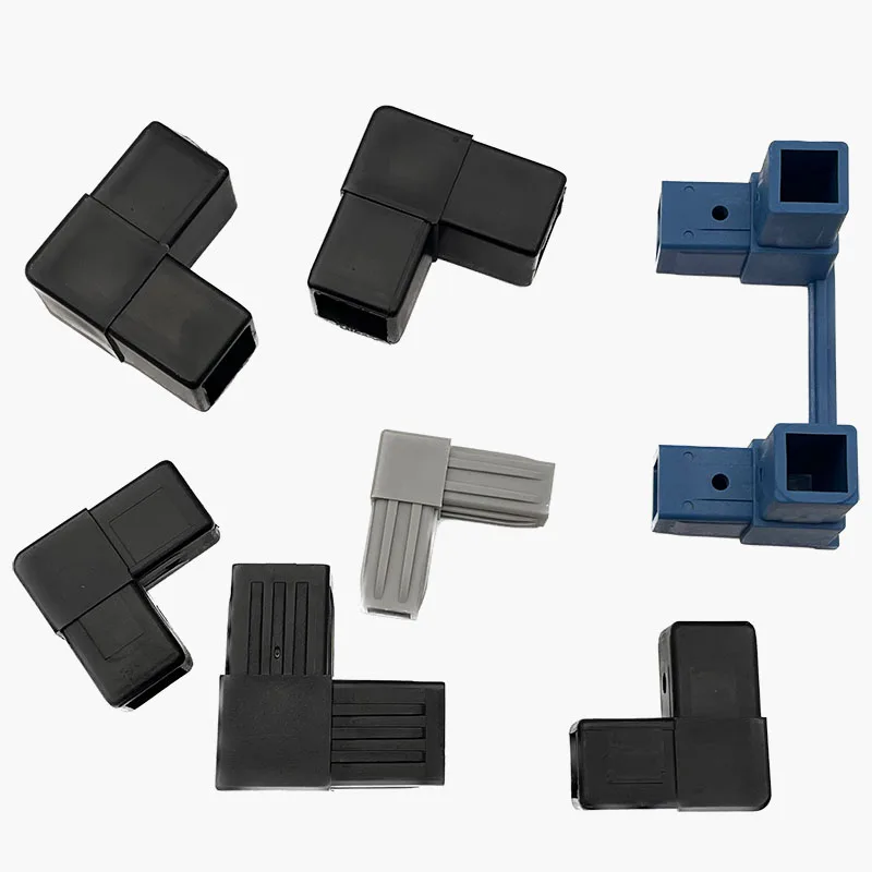 Wholesale Square Tube Connector Multi-path Nylon Plastic Square Tube Internal Connector Plastic Connector for Metal Square Tube