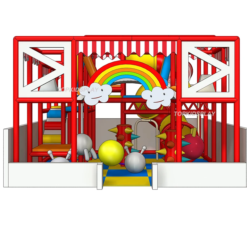 Popular candy Style Multi-Zone Commercial Children Indoor Playground Kids Soft Play