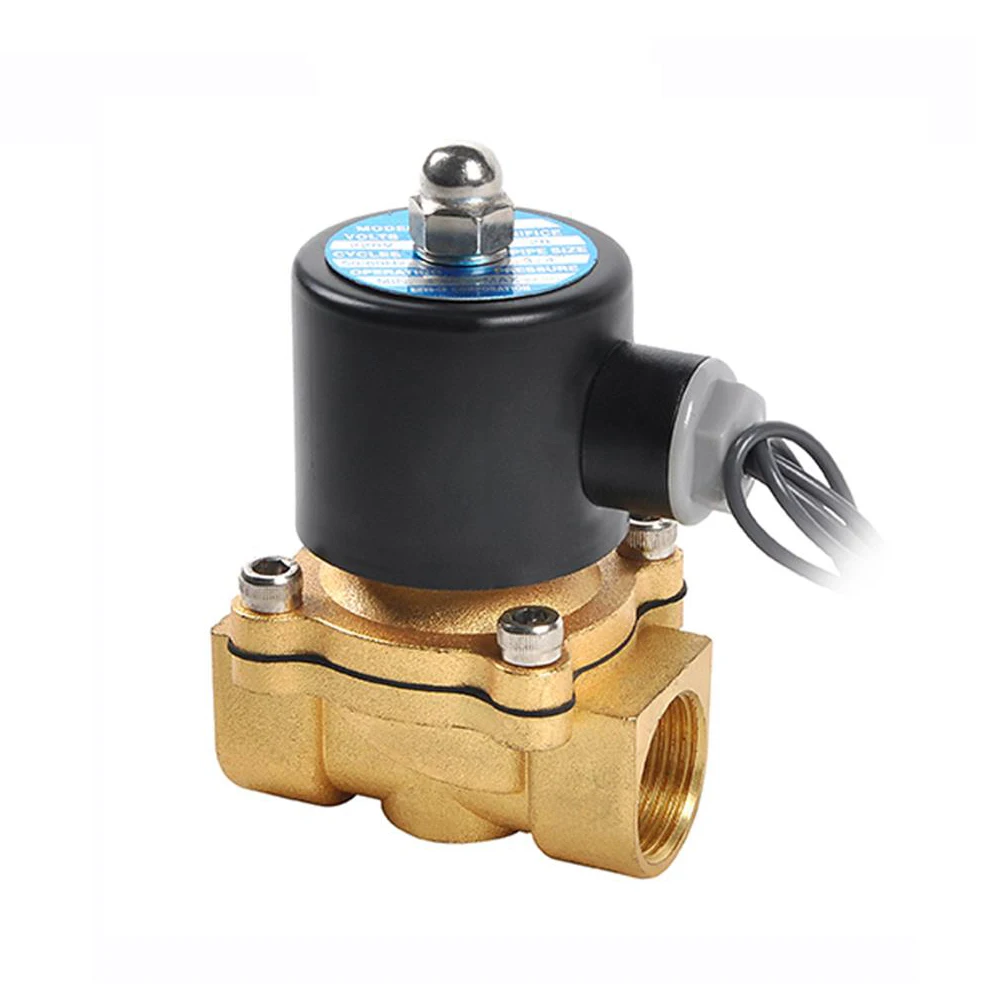 High Pressure Brass Two-position Two-way Diaphragm Solenoid Valve for Oil Water