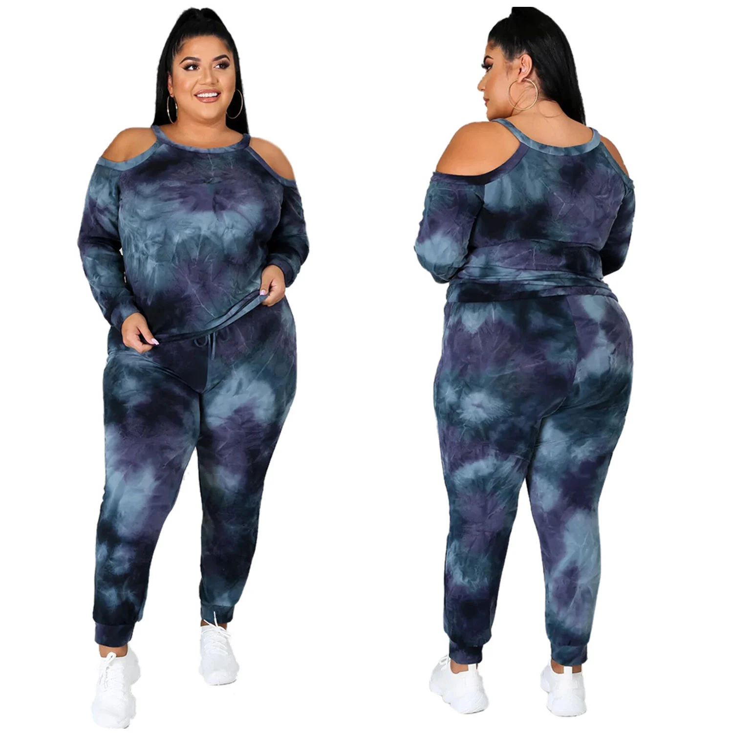 
sweat pants 2021 joggin print tye dye add logo sets womens clothing two piece outfitsclothes custom sweater S-5XL 
