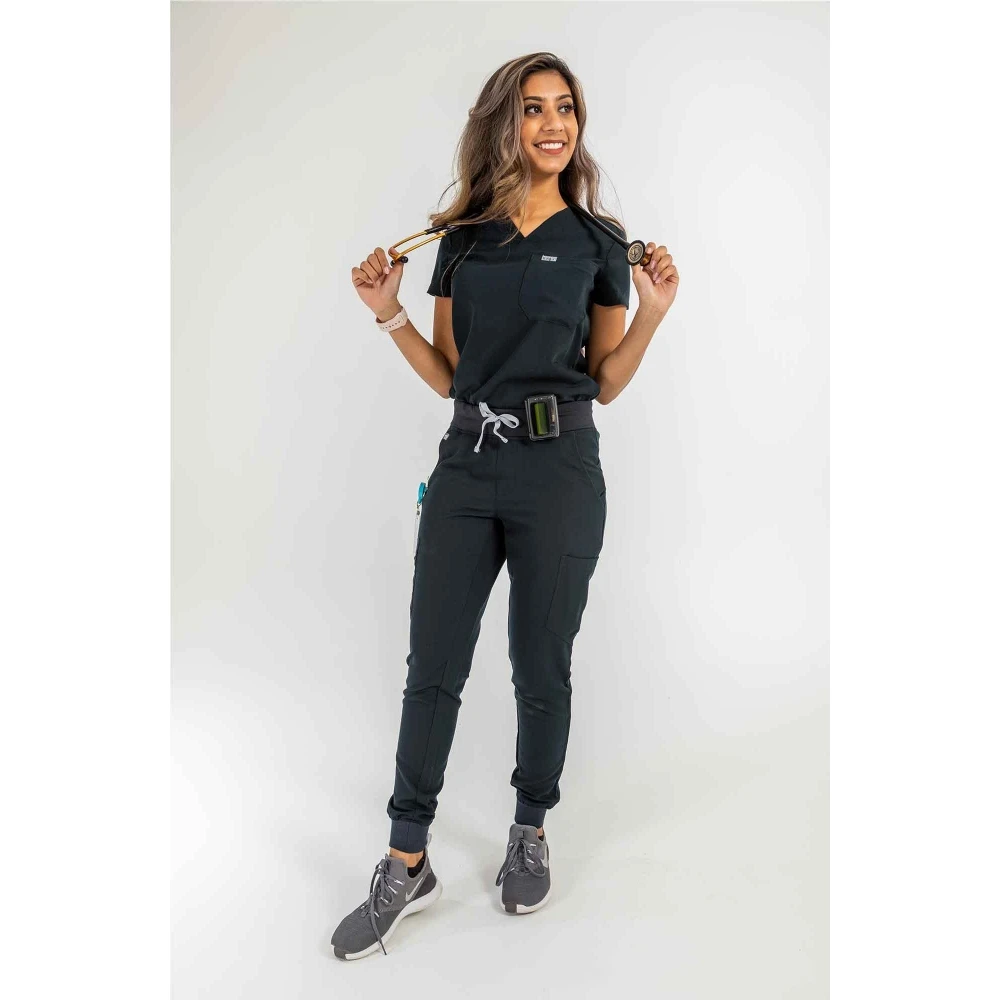 Bestex Garments Private Logo Design Jumpsuit Anti-Microbico Conjunto Uniformes Scrubs Uniforms Set Petite Size Strech Nurse Suit