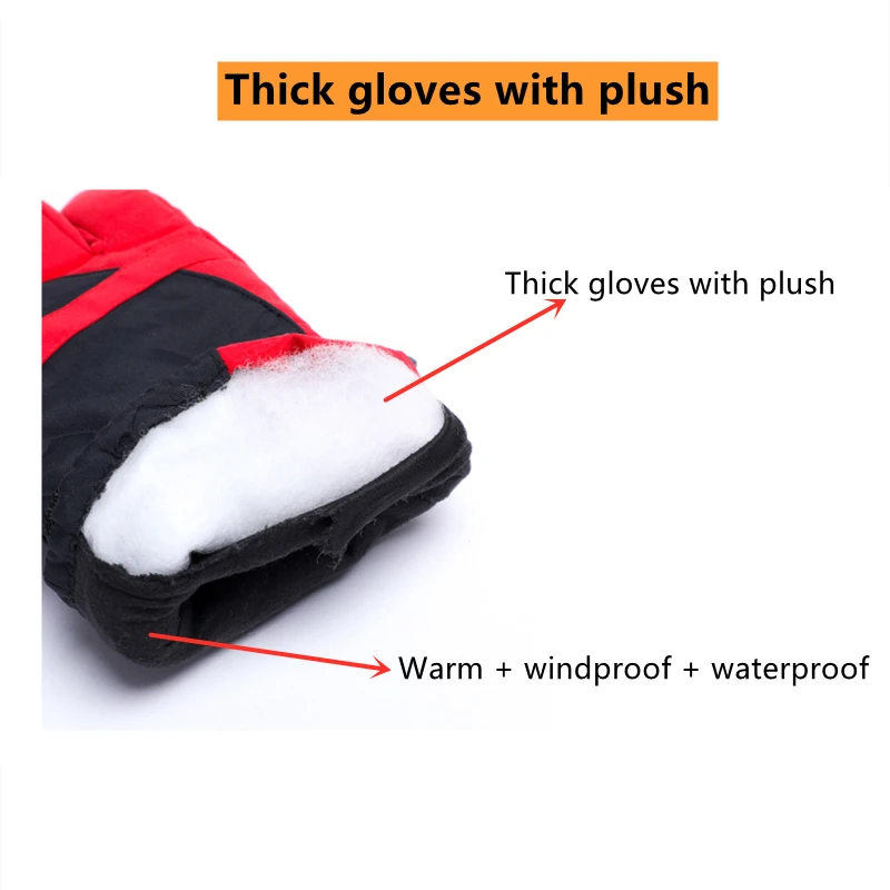 Оптовая продажа, мужские лыжные перчатки, зимние водонепроницаемые перчатки для сноуборда, снега, сенсорных экранов, теплые мотоциклетные перчатки для холодной погоды