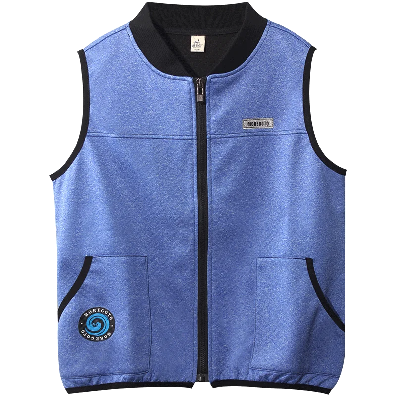 
Wholesale Kids Boy Outdoor Polar Fleece Vest Breathable Sleeveless Waistcoat Bodywarmer with slant pocket 