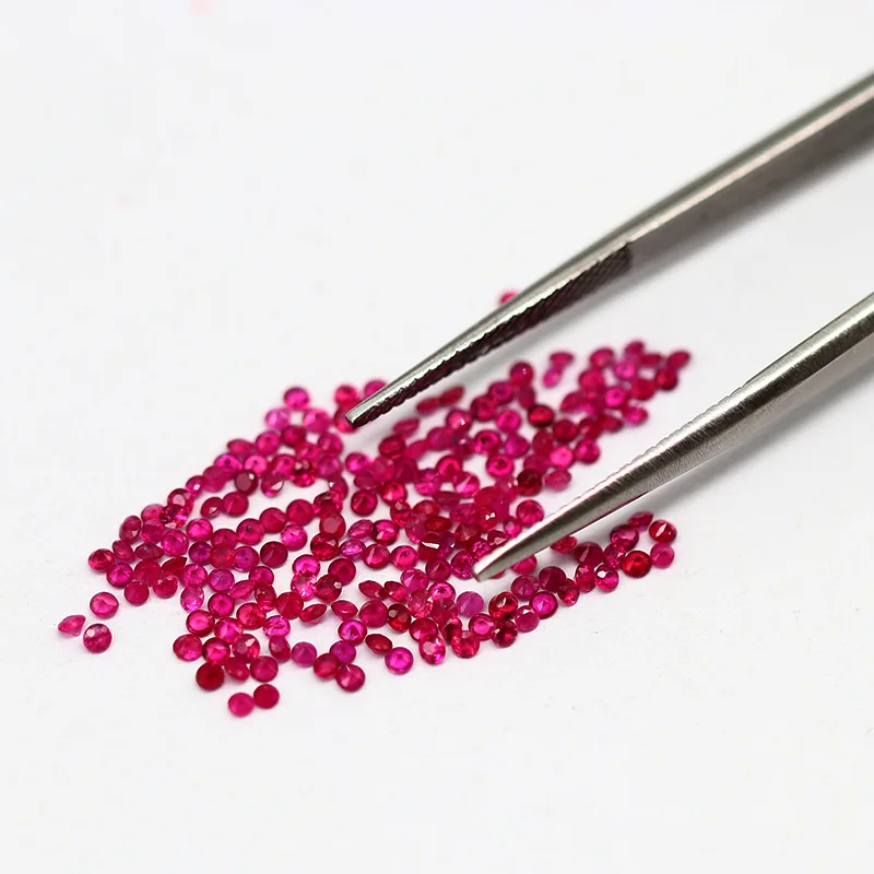 MEDBOO Fine Jewellery Manufacturer Wholesale Square Shape Cut Real Natural Red Ruby Gems Red Loose Gemstones For Jewelry Making