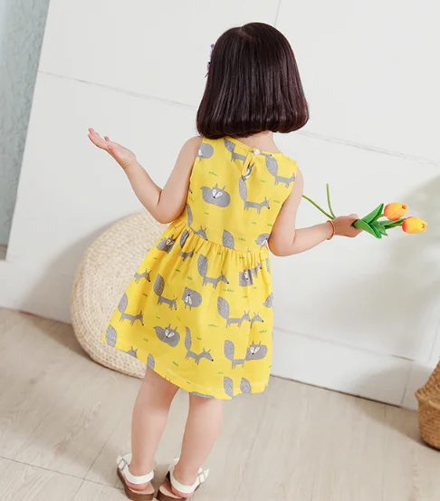 Multi Design Pattern Toddler dress girl princess Frock baby summer clothes clothing Newborn cartoon dress for baby girl 1-6T Kid