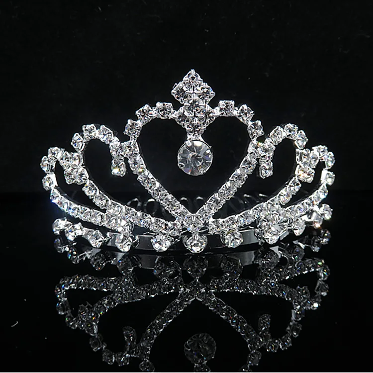 Beaded Rhinestones wedding crown hair ornament Wedding dress accessorizing hair combs