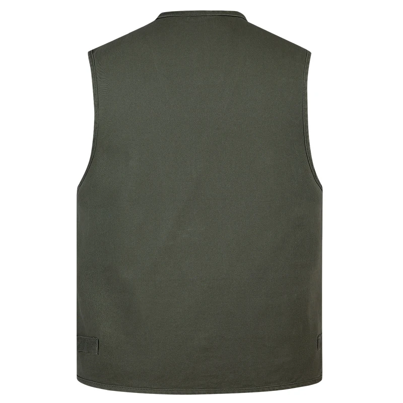Outdoor Comfort Thick Warm Sleeveless Work Wear Waistcoat Mens Cotton MultI Pocket Fishing Journalist Casual Vest