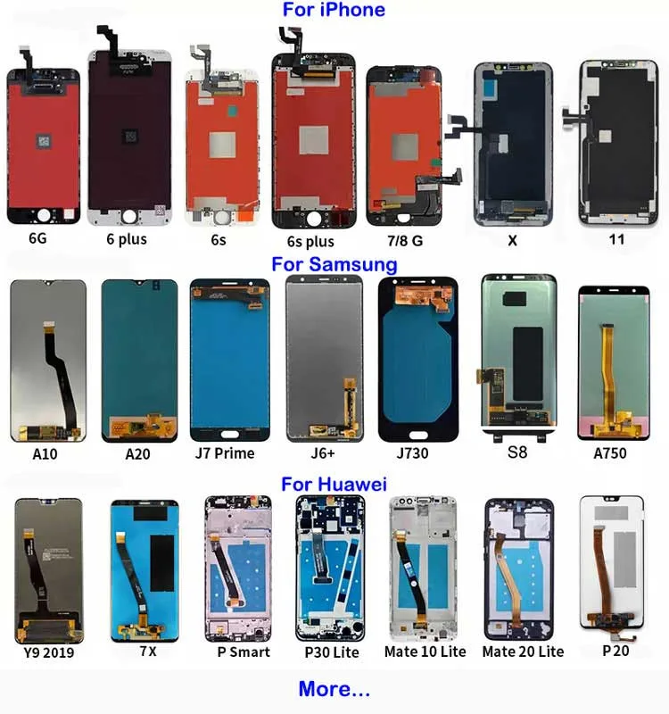 Hot Mobile Phone LCD Screen Factory wholesale different models Digitizer Parts mobile lcd screen Mobile Phone LCDs Touch Display