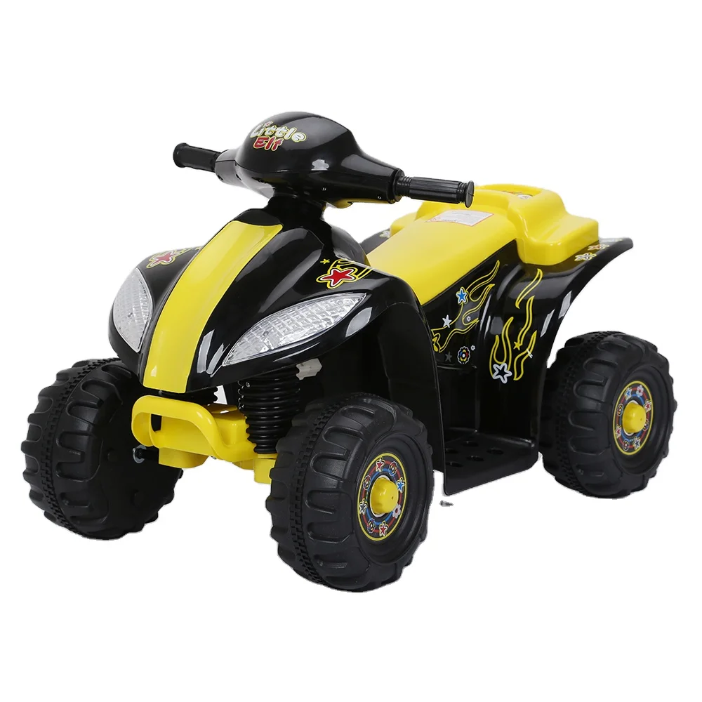 Недорогой Детский Электрический мотоцикл небольшого размера четырехколесный для детей