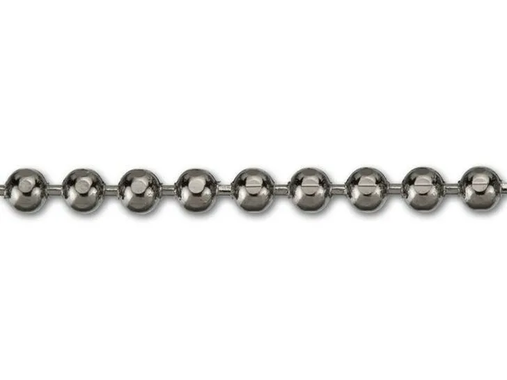 1.2mm Diamond Cut Beaded Brass Ball Chain Small Jewelry Copper Ball Chain Diamond Cut Brass Ball Chain