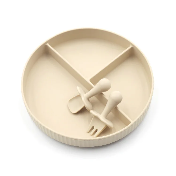 New Designer Eco-Friendly Safe BPA-Free Infant Feeding Silicone Tray Independent Suction Waterproof and Easy-to-Clean Baby Tray