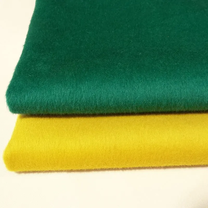 Hot sale super soft wool like one side brushed fleece blanket fabric for winter coats