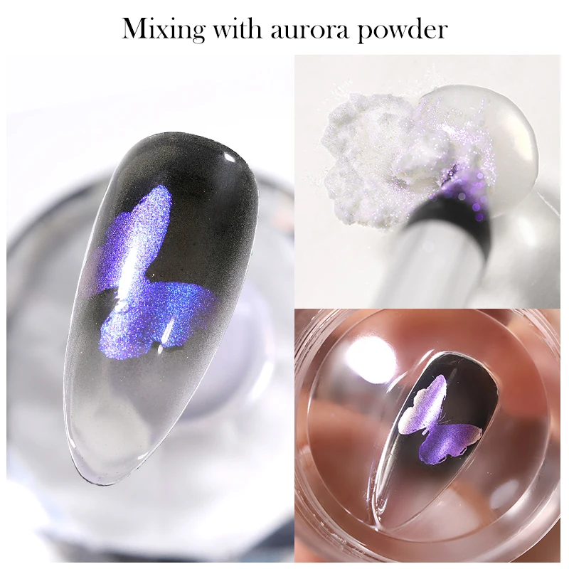 BORN PRETTY 10ml Multifunctional Stamping Mixing Oil Painting Gel Stamping Polish for Powder Mixing and Apply Nail Powder
