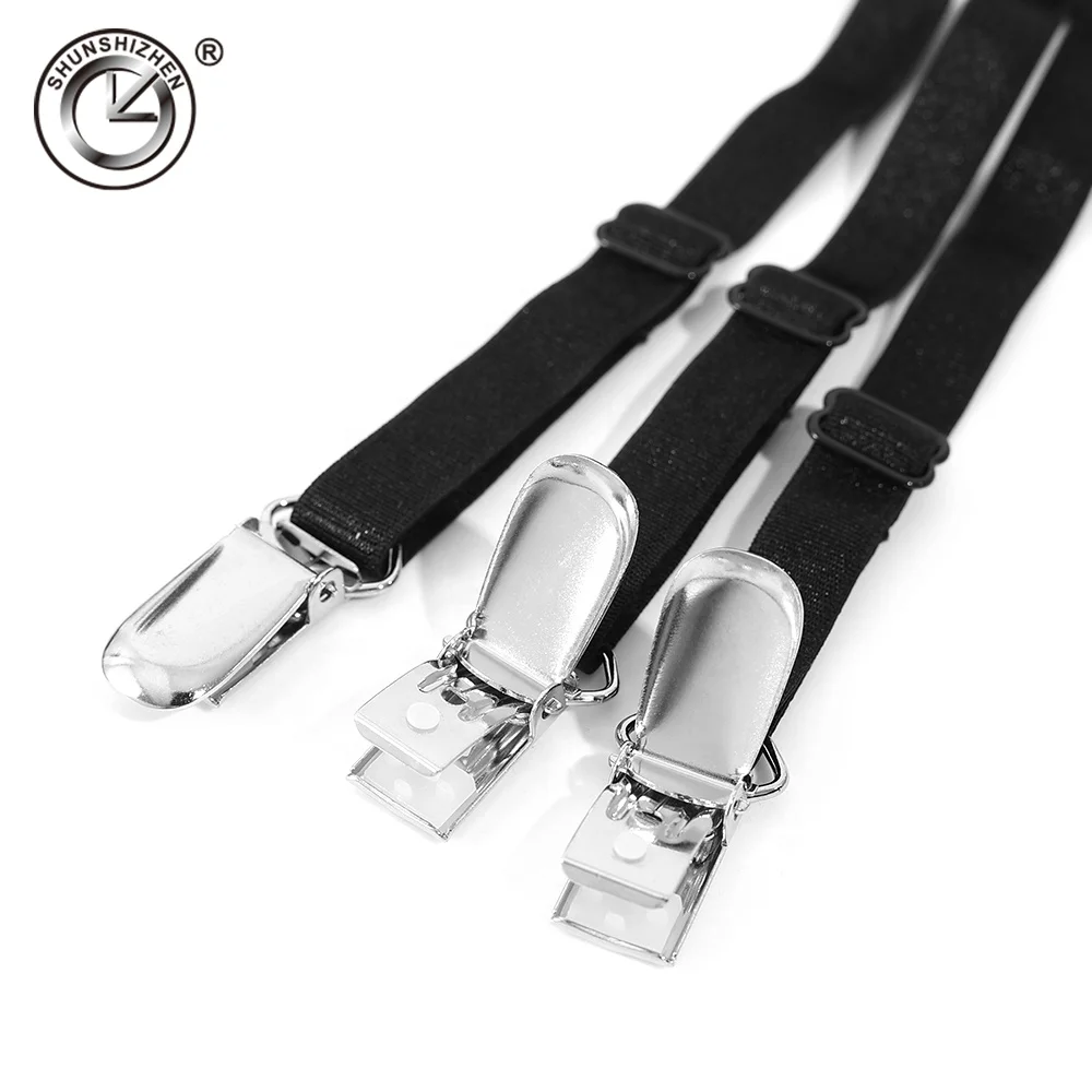wholesale black shirt suspenders Adjustable mens shirt strap
