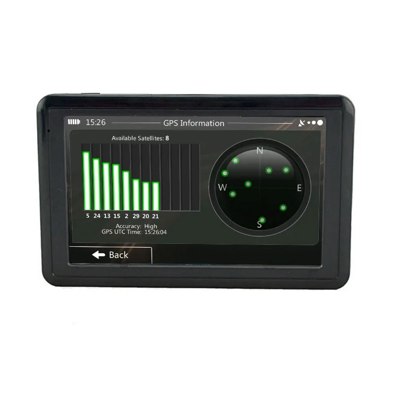 2022 SAT NAV 7/5 Inch HD gps tracking machine navigator mini gps navigation Q5