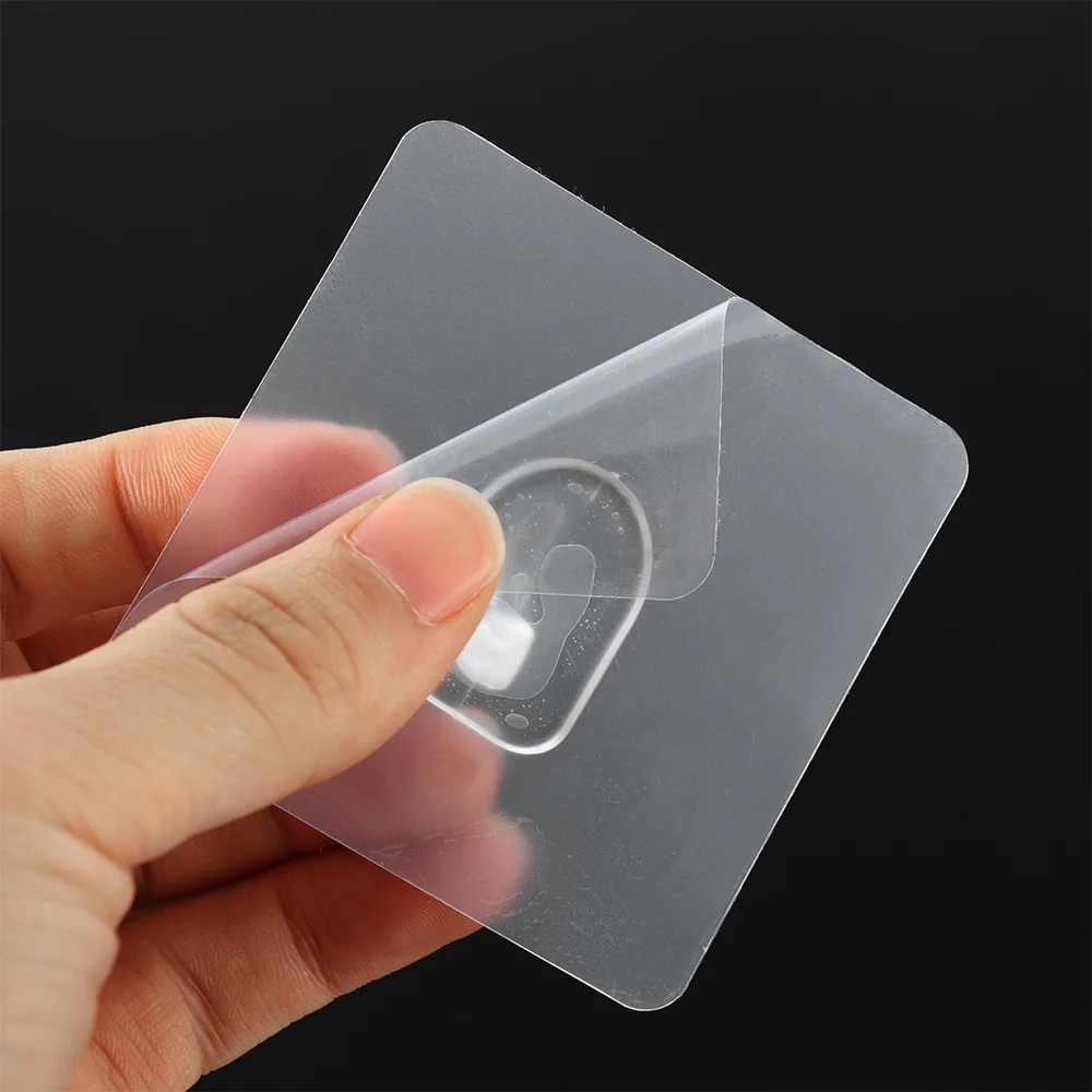 Super Glue Hook Transparent Strong Self Adhesive Door Wall Hangers Hooks for Hanging Kitchen Bathroom Accessories