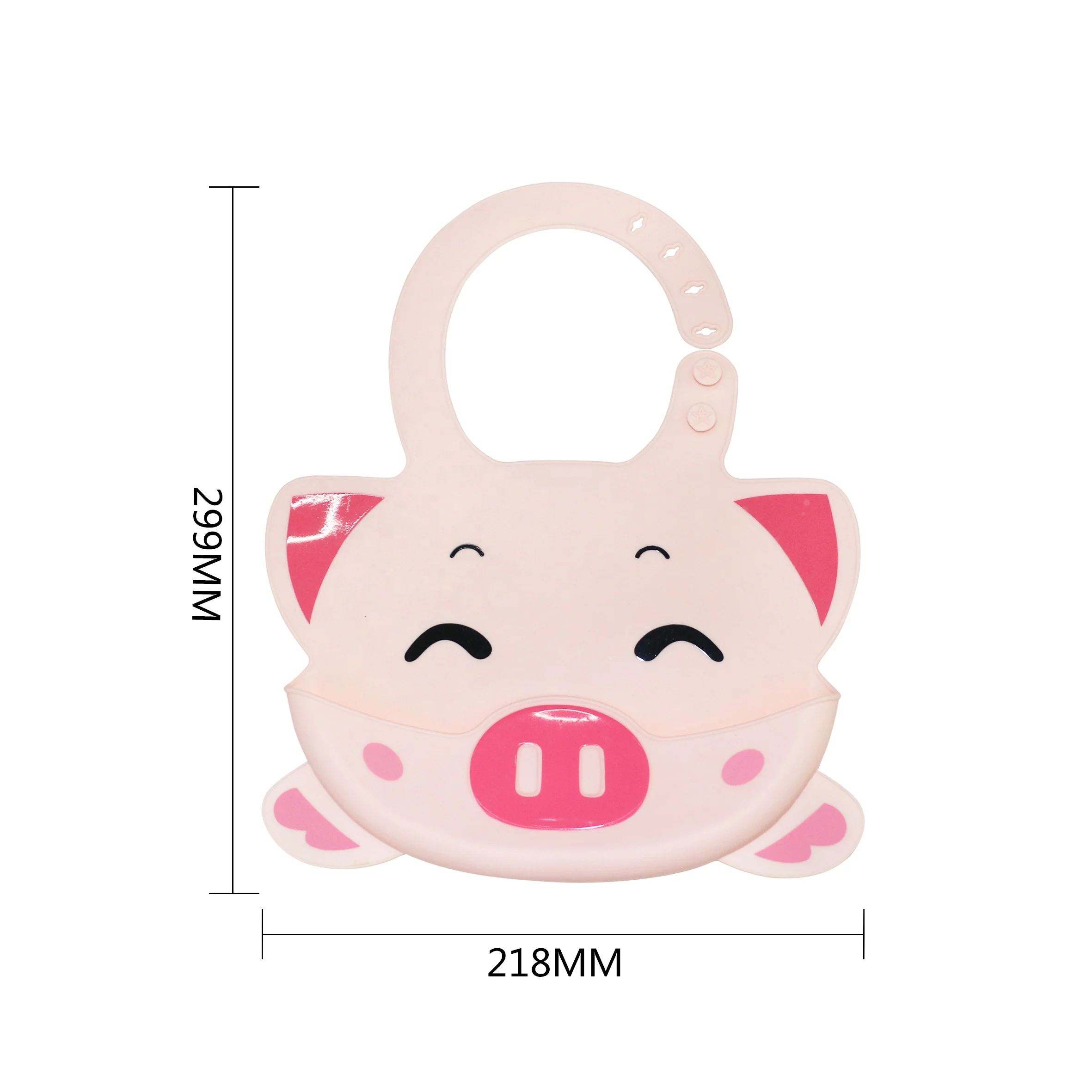 
Hot Selling BPA Free Anti-bacterial Customized Silicon Baby Bib Waterproof Burp Cloth 