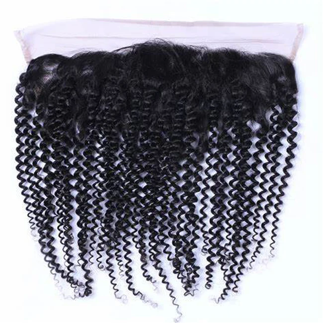 
Remy Afro Kinky Curly Weaves with Closure 9A Virgin Hair Brazilian Virgin Curly Human Hair Bundle Brazilian Lace Frontal Closure 