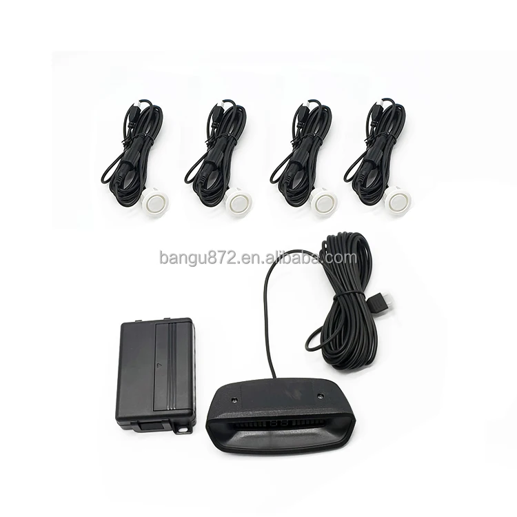 Parking aid system for universal car reversing sensor alarm and human voice alarm parking sensor