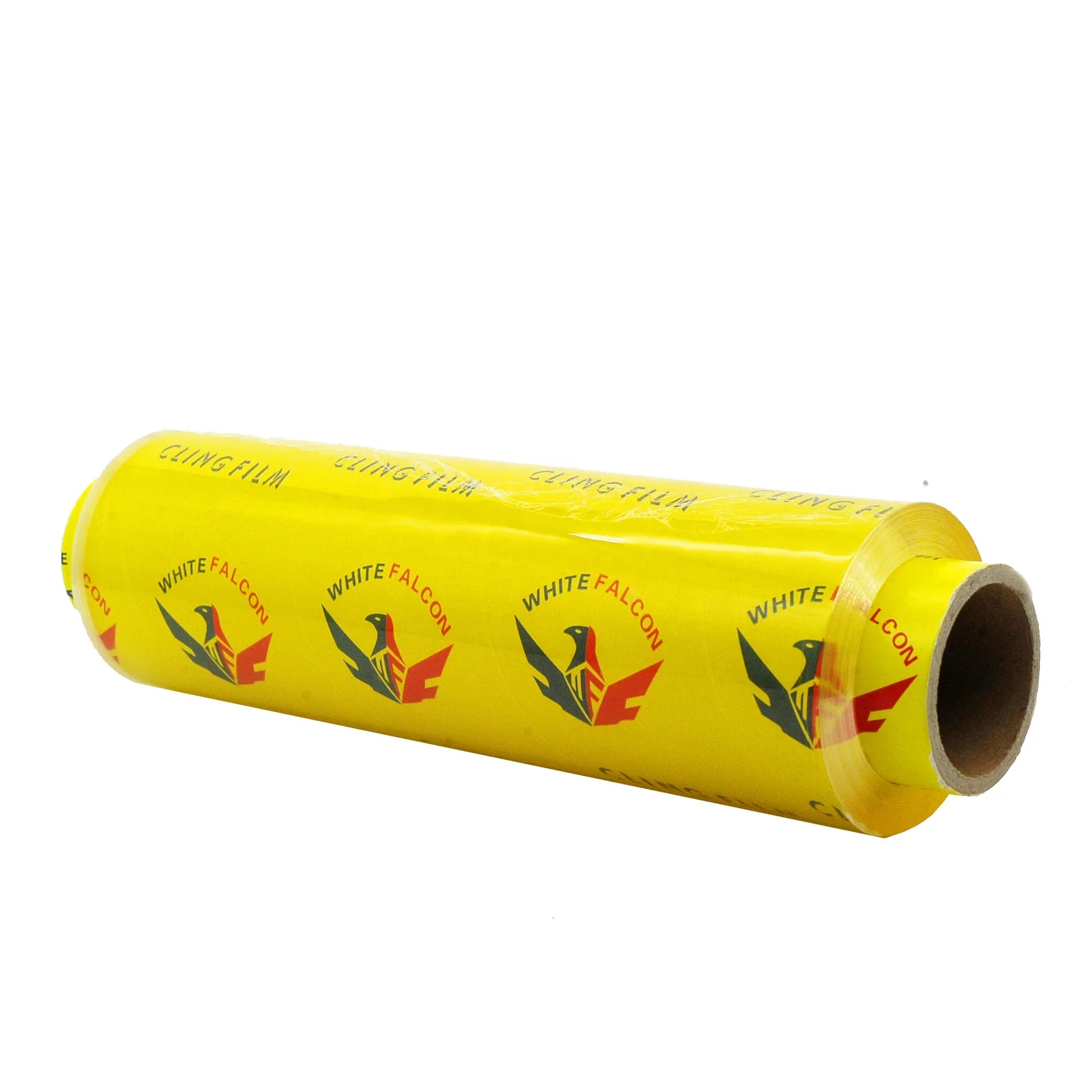 Factory Wholesale Clear cling film supermarket use 9.5 micron food grade pvc cling film for packaging jumbo rolls