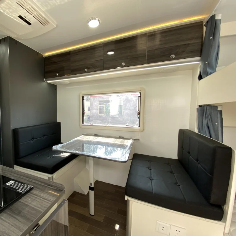 Custom Camper Trailer Travel Trailer Off Road Caravan Camping Trailer Mobile Caravan With Solar Panel RV