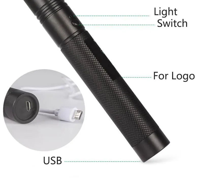  Мощный портативный Перезаряжаемый USB-фонарик на большие расстояния зеленый красный фиолетовый лазерная