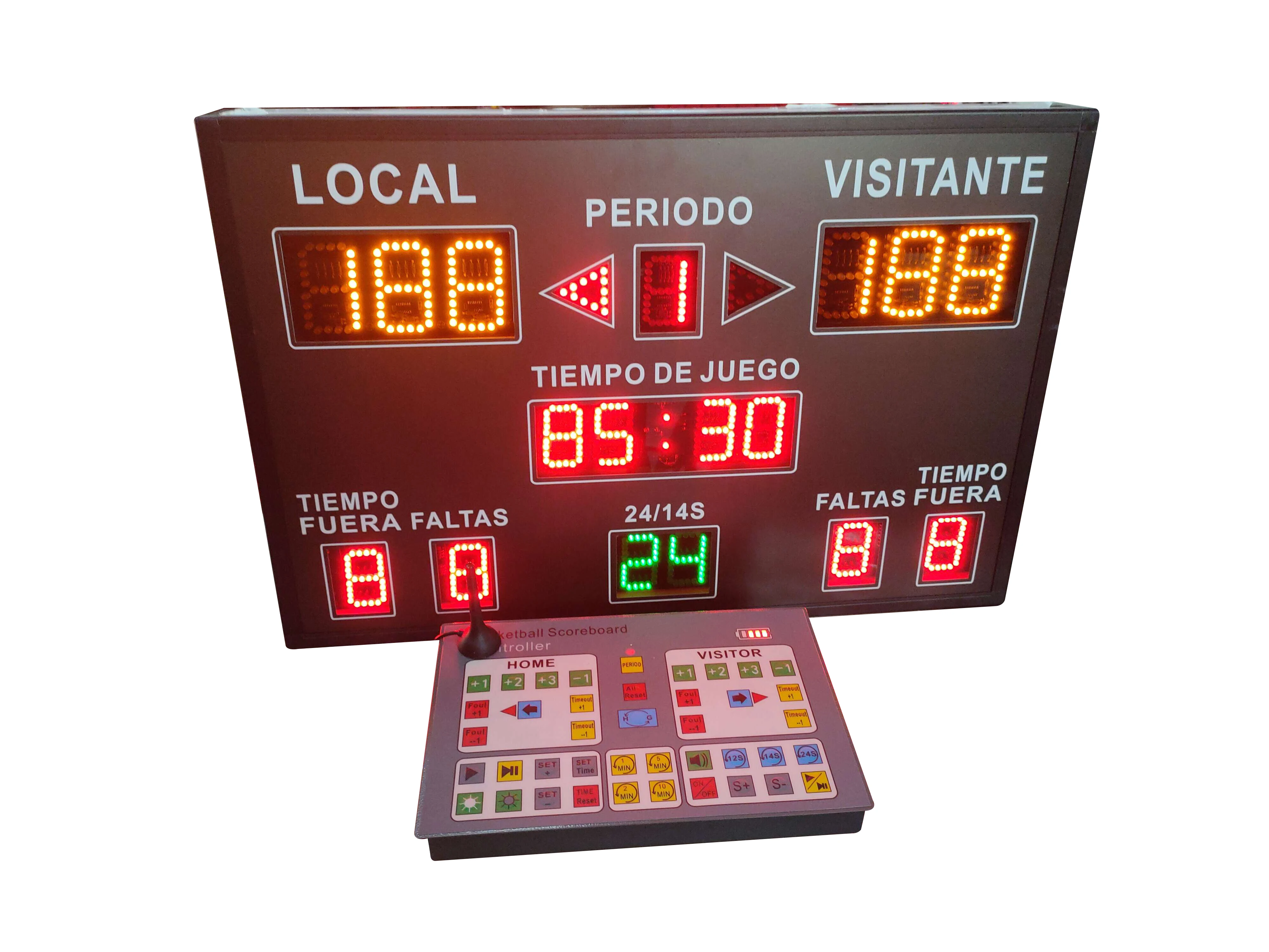 Hot Selling 800*600*75mm High Quality Electronic Basketball Football Scoreboard Portable Scoreboard Digital Scoreboard
