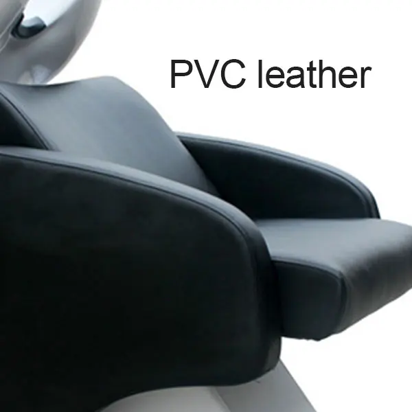  High Quality Salon Furniture Shampoo Bed PVC Leather Ceramic Basin Chair Modern Luxury Hair