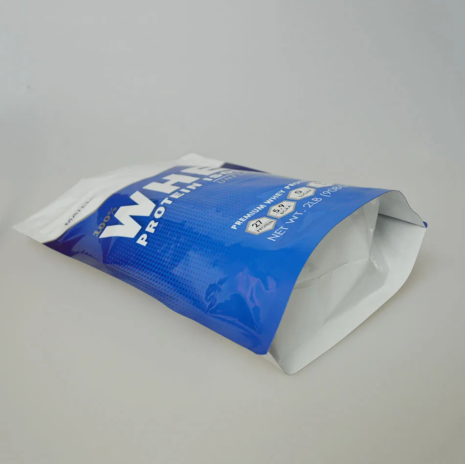 Top zip plastic bag/round bottom plastic bag/stand up pouch bag for meat,pork,beef,Protein powder
