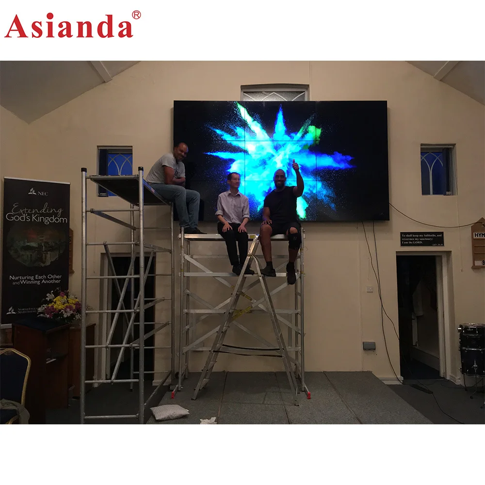 Производитель для рекламы 55 дюймов 4x4 3x3 ЖК-экран, ЖК-экран не сенсорный экран видеостены контроллер экран киоска