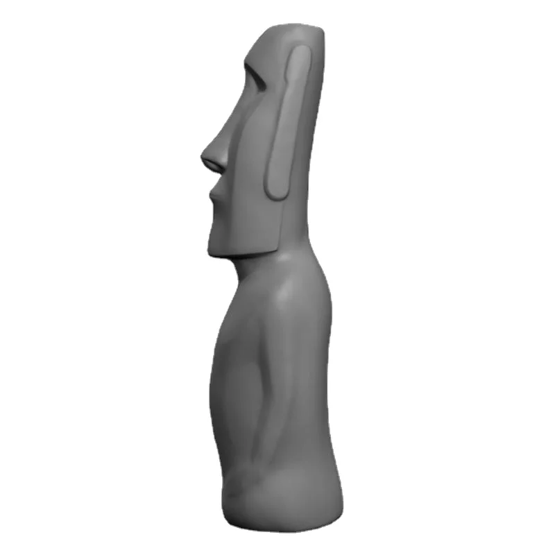  Скульптурная статуя Moai пасхальный остров Полинезия внешнее художественное основание сетчатая скульптура