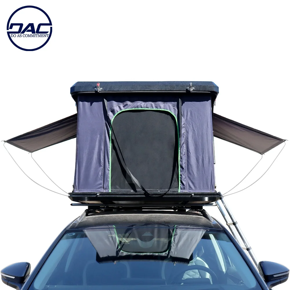New style 2-4 Person Waterproof 4wd Car Camping Aluminium Hard Shell Roof Top Tent Fast Open