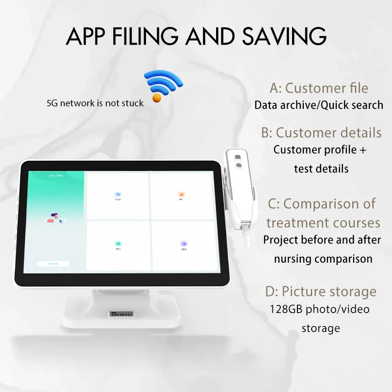 Portable Beauty Face Skin Analyzer 2024 Scalp Hair Follicle Analyzer High Quality Scalp Care Salon Scalp Regeneration Machine