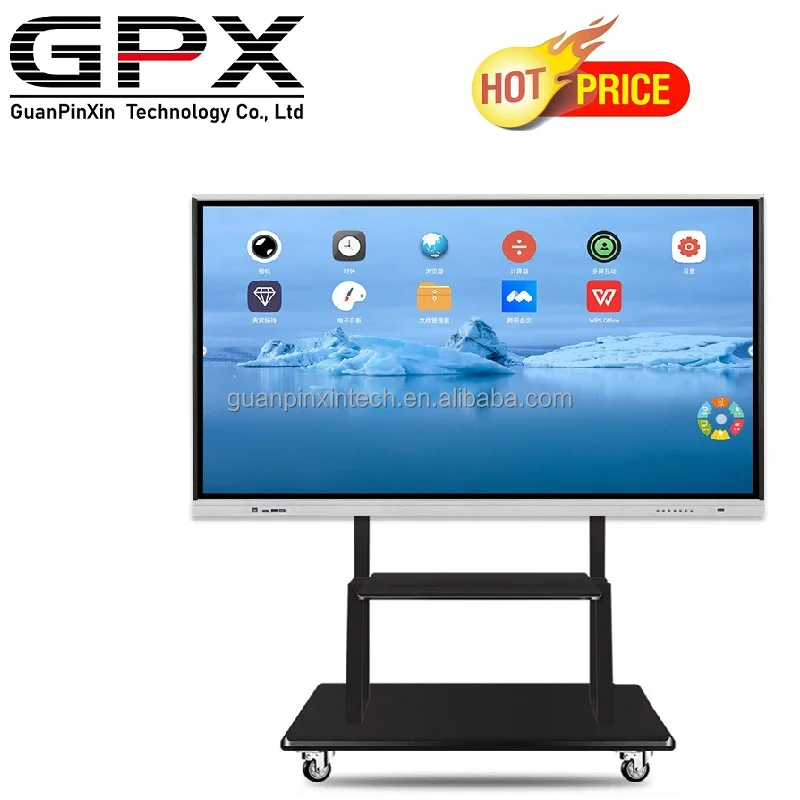 OEM ODM 4K Dual System Smart Digital Board 55 65 75 86inch digital interactive whiteboard