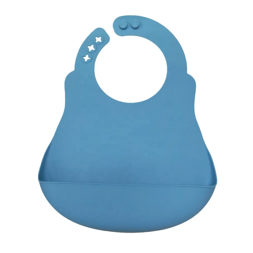 TOPGOMES 100% Food Grade BPA Free Silicone Waterproof Baby Feeding Bibs