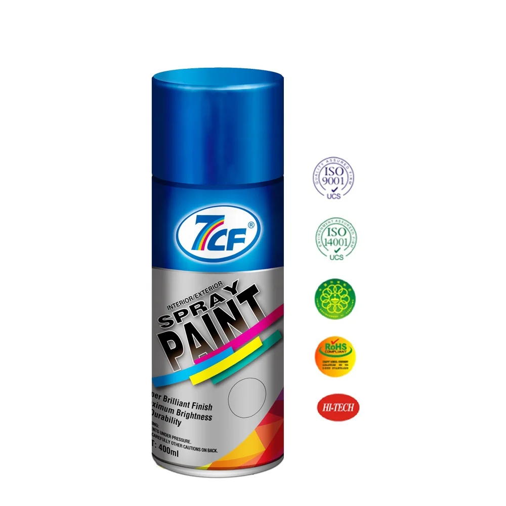 7CF Manufacturer 400ml Black High Gloss Spray Paint