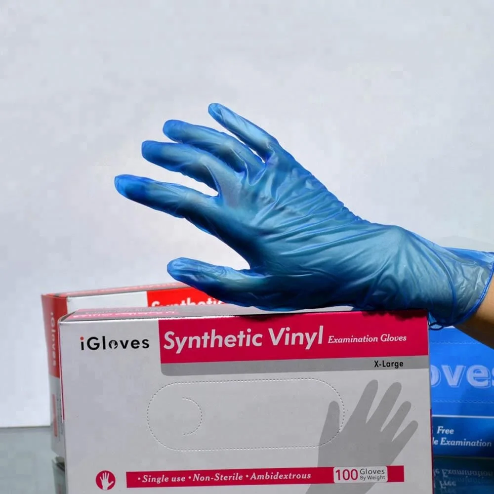 100 Nitrile Disposable Medical Exam Glovees 3.5 Mil Clear Vinyl Medical Exam Glovees