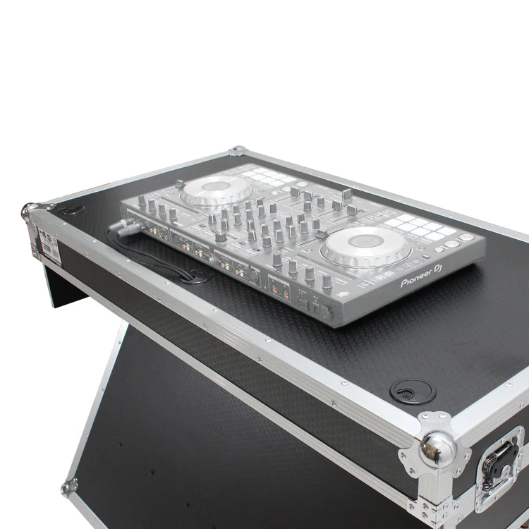 Black orange DJ Z-Table  Flight Case with  Table Portable