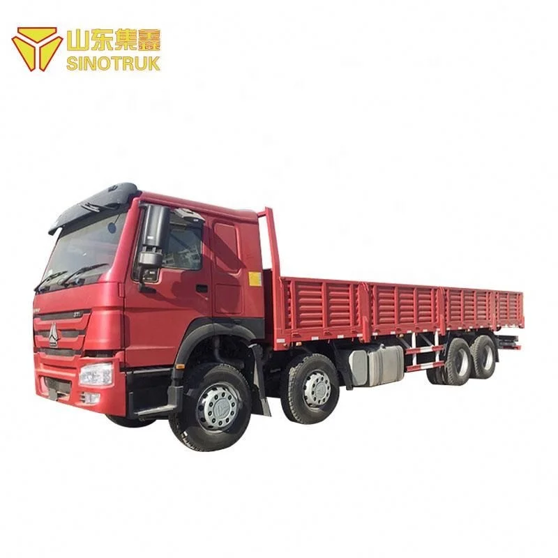 China cheap Heavy duty sinotruk howo diesel 30ton 8x4 electric van cargo truck for sale