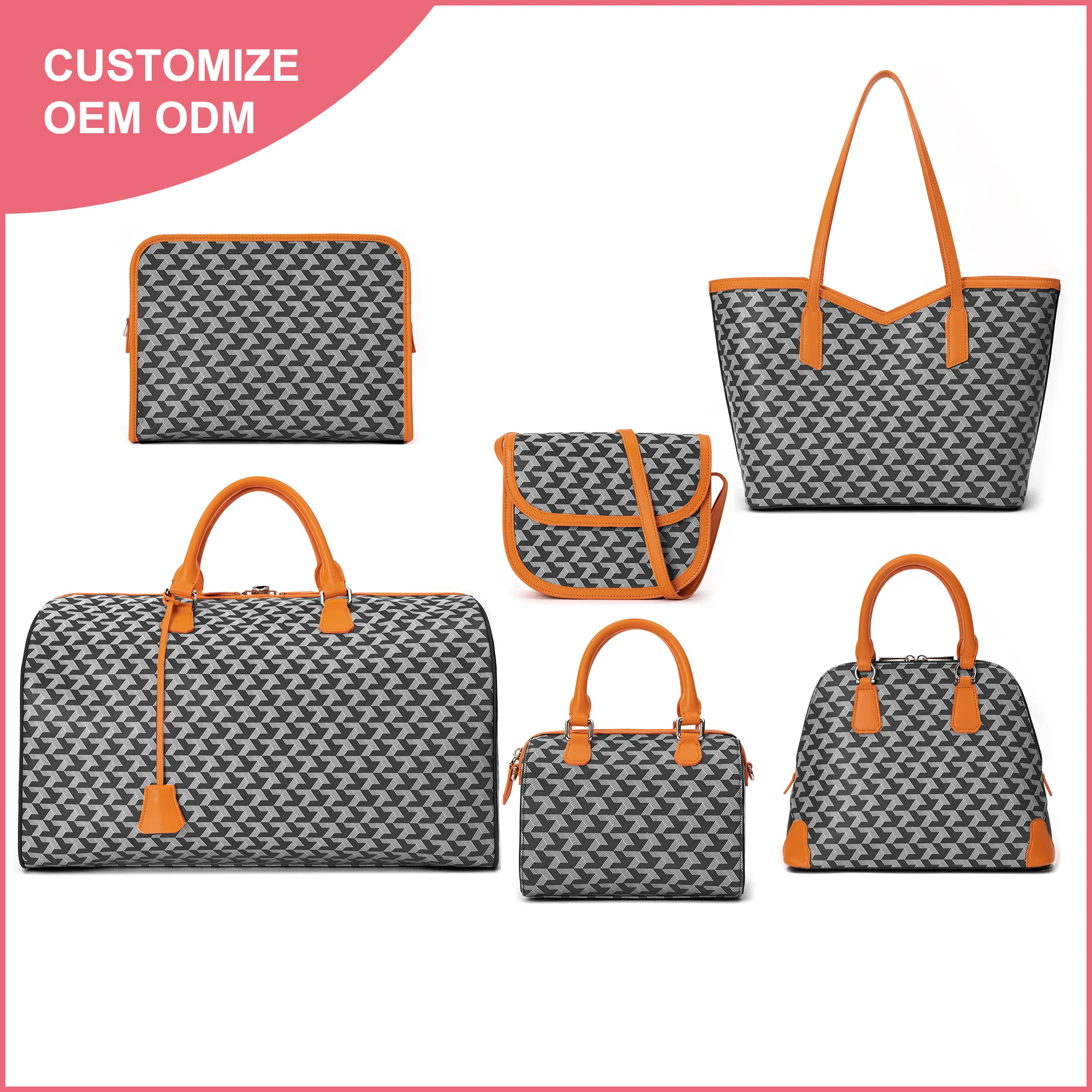 Brand New Designer Luxury Classic Business Ladies Handbags Custom Logo Hand Bag  Leather Fashion Womens Tote Bags Manufacturer