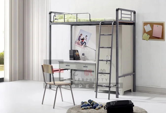 Modern New Design Hot Sale School Dormitory Hostel Bunk Bed Bedroom Furniture Set